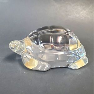 Baccarat Crystal Turtle Figurine, made in France